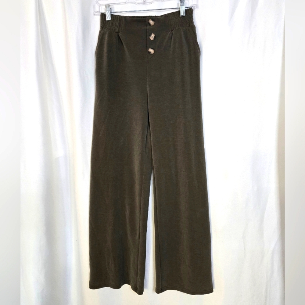 Arise Bamboo Blend Olive Green Spring/Summer Pants Size S